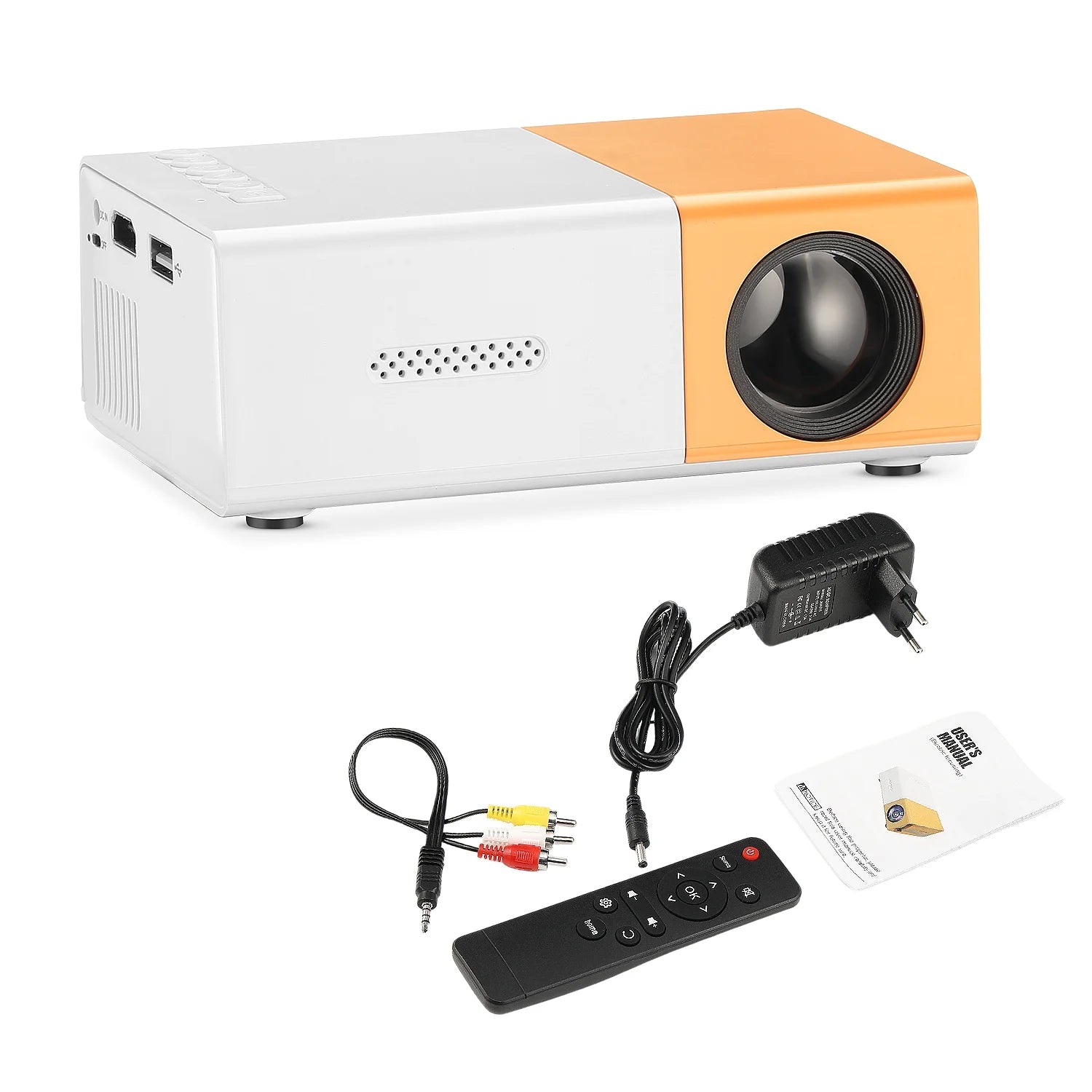 Mini Portable LED Projector Compatible with Smartphone/Laptop