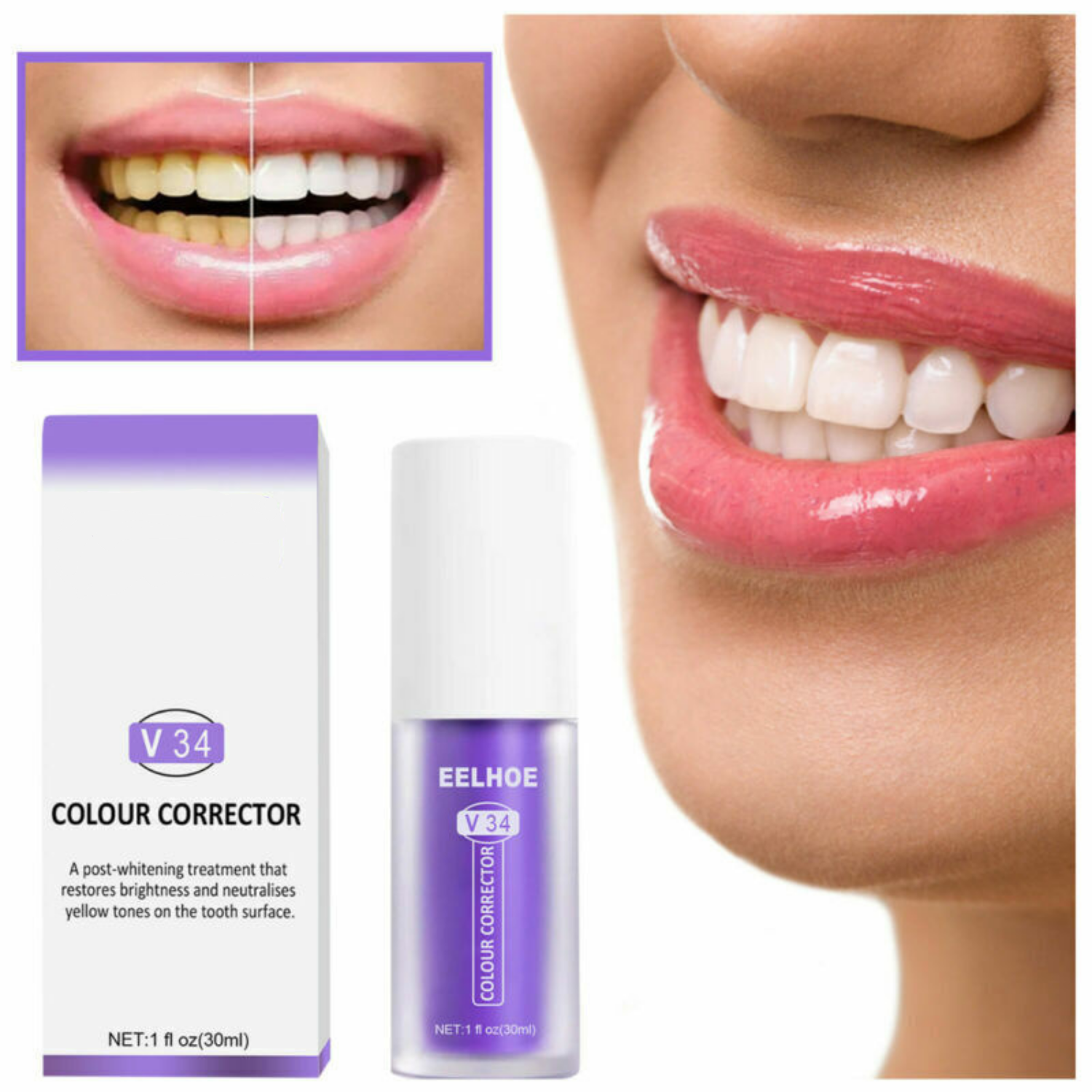 Colour Corrector Toothpaste Tooth Whitening 50 ML