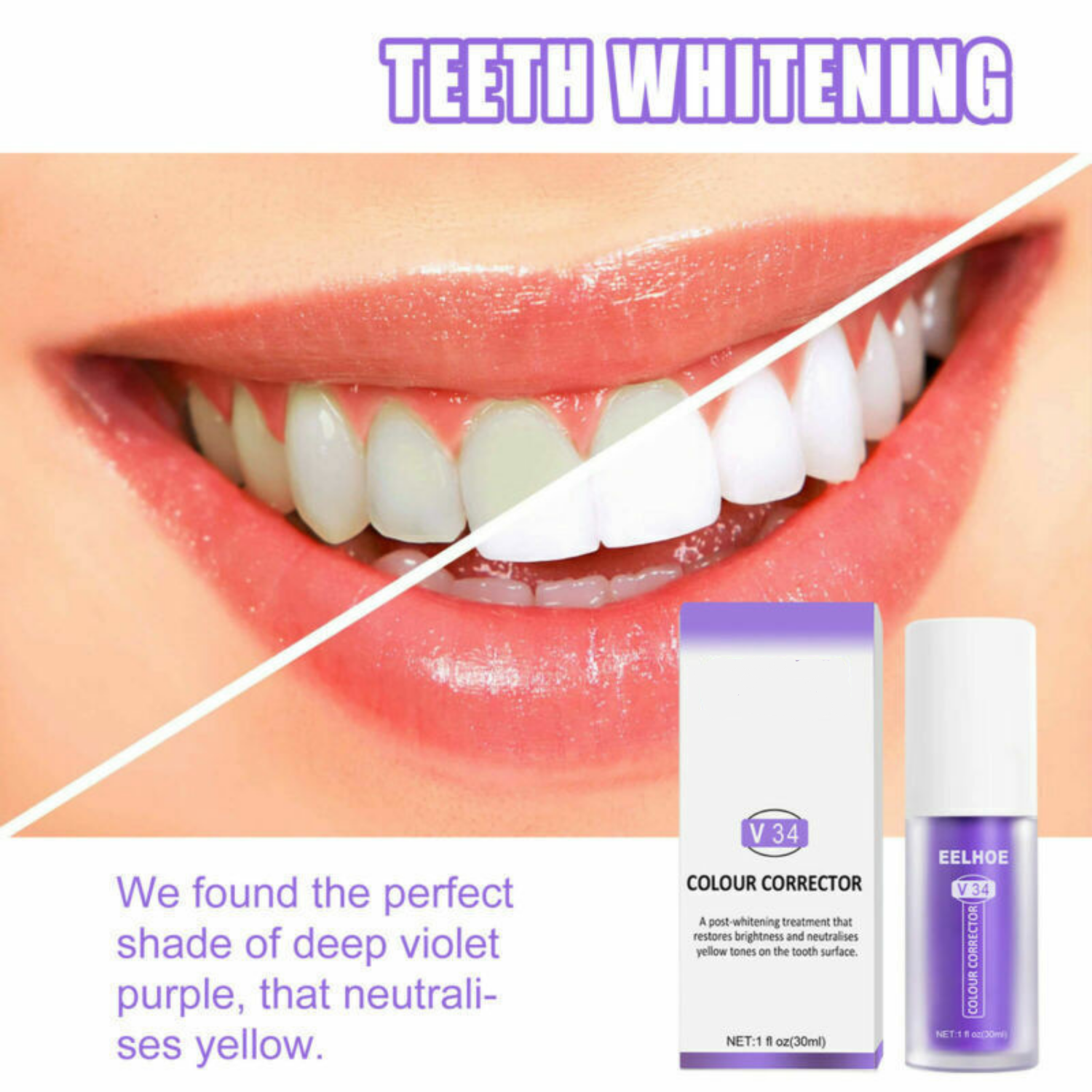 Colour Corrector Toothpaste Tooth Whitening 50 ML